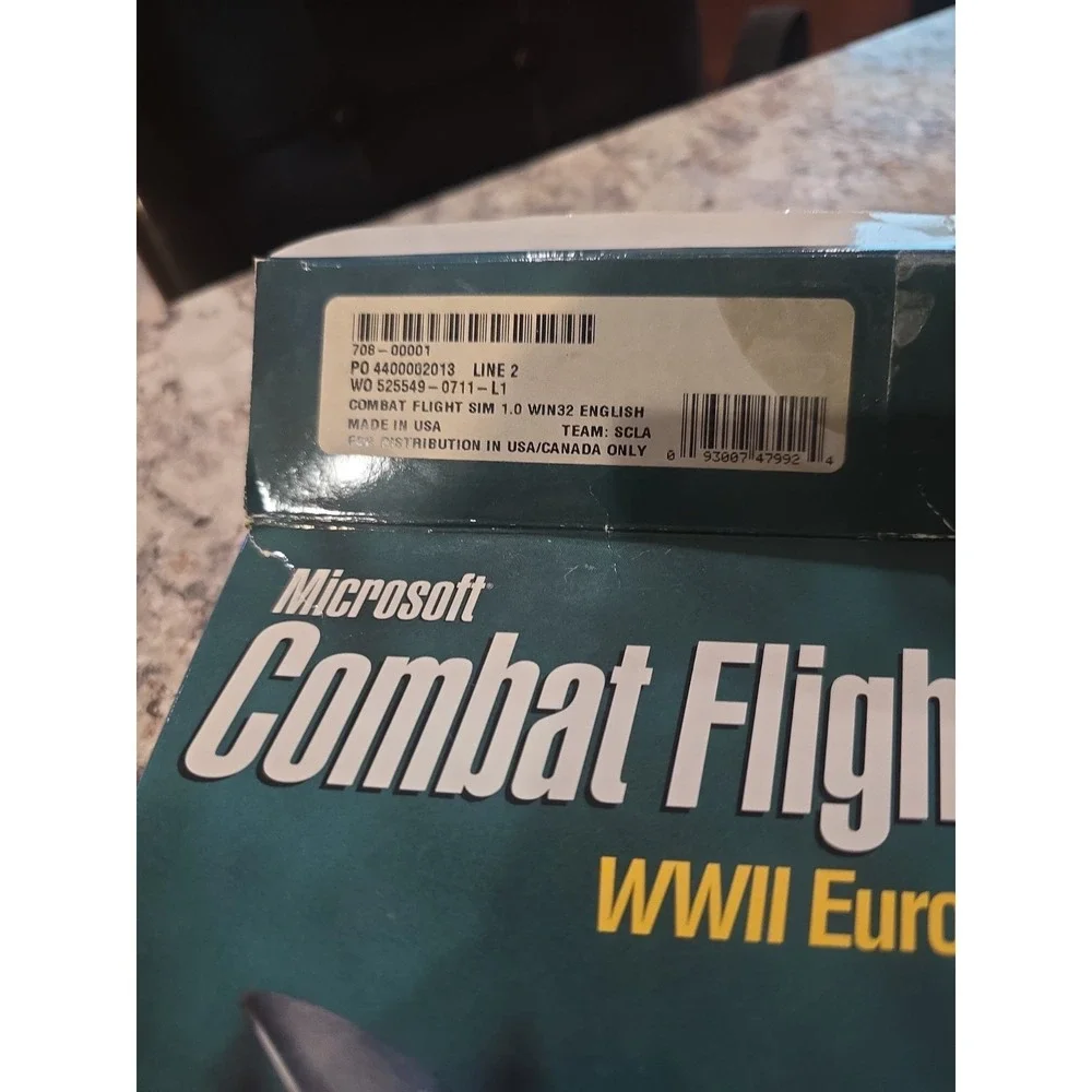 Microsoft Combat Flight Simulator: WWII Europe Series - European... PC Game1998